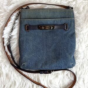 Coach Denim Swagger Swingpack Crossbody